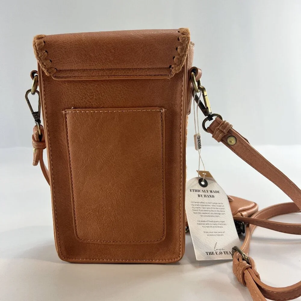 NWT Urban Originals Vegan Love Fest Crochet Crossbody Purse - Picture 2 of 16